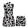 thumbnail image 4 of Yuyamidu White Cow Print Golf Dress for Women Comfort Sports Activewear Dress with 2 Pockets Built in Shorts Comfortable Womens Golf Clothes Size M, 4 of 7