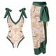 thumbnail image 2 of Traje de baño para mujer Traje de baño de una pieza Bikini con cordones Traje de baño Falda larga Conjunto de dos piezas de gasa OAVQHLG3B Store  lin121212, 2 of 4