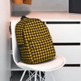 thumbnail image 3 of Disketp Retro Yellow and Black Houndstooth Mochila Escolar de 15 Pulgadas, Mochila Ligera para Estudiantes, Viajes y Trabajo, Cómoda y Resistente para el Uso Diario, 3 of 6