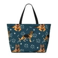 thumbnail image 2 of Xecao German Shepherd Dog for versatile beach bag for women includes zipper pockets and waterproof material, ideal for vacations and adventures., 2 of 7