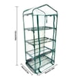 thumbnail image 6 of CJC Greenhouse Cover with Zipper Door, Portable PVC Porch Green House for Indoor Outdoor Growing Plants Flowers - 4 Tier, 6 of 8