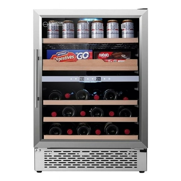 Equator 2-Zone Luxury Gourmet Center cans wine bottles fine foods FS & Built-in