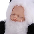 thumbnail image 3 of 10cm PomPom Sleeping Baby Doll Llaveros Llaveros Bolsas Colgante de encanto Blanco negro Sunnimix Sleeping Doll Key Chain, 3 of 8