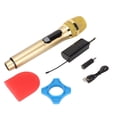 thumbnail image 2 of Microphone, Easy to Connect, Efficient Pickup, Plug and Play, Stable Signal, 600Hz-800KHz Handheld Microphone with LED Screen, 6.35mm Adapter, for Home Conference, 2 of 7