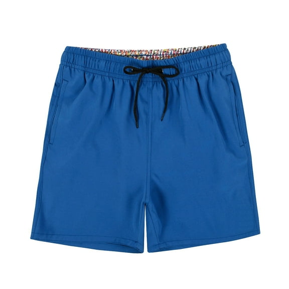 KAOOCXU Boy Versatile Trousers Solid Color Medium And Large Age Child Swim Trunks Bathing Suits With Lining Skin Friendly Hip Hop Streetwear