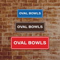 thumbnail image 5 of Signs ByLITA Oval Bowls Sign (Brushed Silver) - Medium, 5 of 7