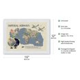 thumbnail image 2 of Imperial Airways - World Route Map - Vintage Airline Travel Poster by James Gardner c.1937 - Japanese Unryu Rice Paper Art Print (Unframed) 12 x 16 in, 2 of 4