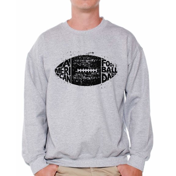Awkward Styles Men's American Football Dad Sport Vintage Graphic Sweatshirt Tops Black Father's Day Gift