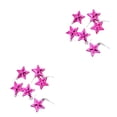 thumbnail image 4 of Bewildely Paquete de 6 decoración de estrellas de plástico para árbol de Navidad de interior, dormitorio, Navidad, Año Nuevo, cumpleaños, Type1 NO1, 4 of 6