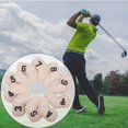 thumbnail image 1 of 10 piezas Golf Iron Headcover ,,7,8,9,A,S, Número de Beige shamjiam Cubierta de cabeza de hierros de golf, 1 of 9