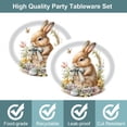 thumbnail image 4 of Matoen 50Pcs Easter Oval Paper Plate,Large Easter Paper Plate Bunny Rabbit Disposable Serving Dish Tray for Easter Party Wedding Spring Holiday Supplies 12.6inch, 4 of 6