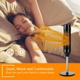 thumbnail image 3 of Costway 1500W Portable Oscillating Ceramic Pedestal Heater w/ Timer Remote Control Room, 3 of 12