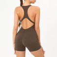 thumbnail image 5 of Women's Sexy Sleeveless Yoga Jumpsuits Shorts Bodysuit Deep Neck Backless Bodycon Jumpsuits Janitor Suit for Women Women Jumpsuit Sexy Elegant Women Pantsuit Sexy Outfit for Women Sweater Jumpsuit, 5 of 6