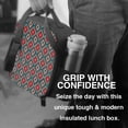 thumbnail image 6 of Lsque Red And Orange On Blue Teal Lunch Bag Lunch Box for Women Men Reusable Insulated Lunch Tote Bag,Leakproof Thermal Cooler Sack Food Handbags Case High Capacity, 6 of 9