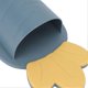 thumbnail image 4 of Wall Bathroom Storage Box Strong Bearing Capacity Hollow Design Compact Easy Installation Wall Storage Box Blue, 4 of 5