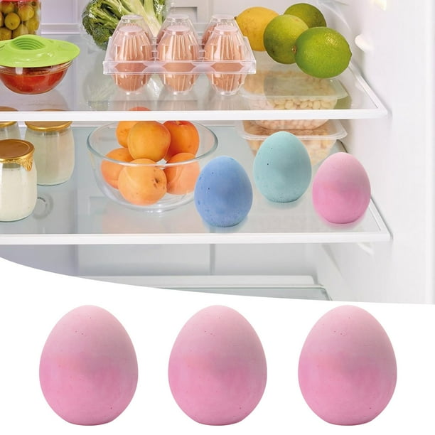 Ganfancp Desodorante Refrigerador Ambientador Absorbente Desodorante Carbón Activado Tierra de Diatomeas 3Pcs Liquidación 3* Huevos de Tierra de Diatomeas