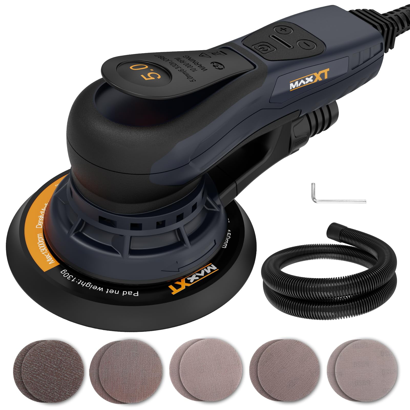 3M(TM) Orbital Sander 20430, Central Vacuum, 10000 rpm, 3 x 4 Tool Size (Pack of 1) by 3M 3M Central Vacuum Orbital Sander, 20430, 3 in x 4 in, 1⁄8 in
