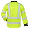 thumbnail image 2 of SAFEGEAR Type R Class 3 Softshell Jacket - Large - Lime Green/Yellow & Black, High Visibility Jackets for Men or Women - ANSI/ISEA Compliant - J. J. Keller, 2 of 7