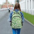 thumbnail image 6 of FORMRS Kids School Backpack Elementary Student Unisex Travel Bookbag with Reflective Stripes, Green Dot Triangles Pattern, 6 of 7
