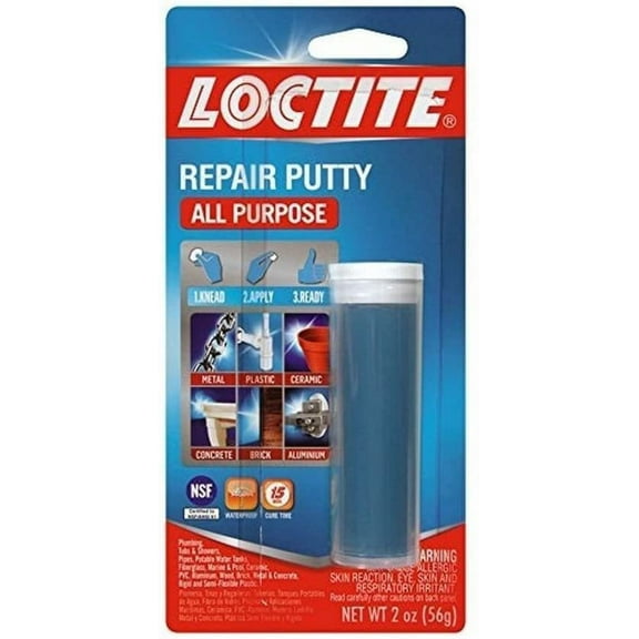 Loctite 1999131 All Purpose Repair Putty, 2 Ounces, White Pack of 12