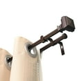 thumbnail image 2 of UTOPIA ALLEY Wall Mounted Window Treatment Telescoping Double Curtain Rod Set, 5/8-Inch Diameter, Adjusts from 86 to 120 Inches, Oil Rubbed Bronze, 2 of 9