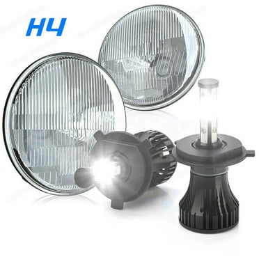 For Hummer H2 2003-2009 Pair DOT 7 inch Round LED Headlights DRL High Low Beam