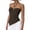 Brown, variant on Summer Tops for Women Halter Neck Ruched Cropped Blouse Lace Trim Spaghetti Strap Casual Party Cocktail Night Out Fashion Top, Blue M