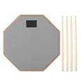 thumbnail image 2 of Drum Practice Pad with Drumsticks, 12Inch, Offering Authentic Stick Rebound for Beginners Extended Practices, 2 of 7