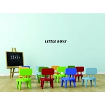 Custom Wall Decal Sticker - Little Boys Kids Bedroom Quote Home Decor Picture Art 10x40 Inches