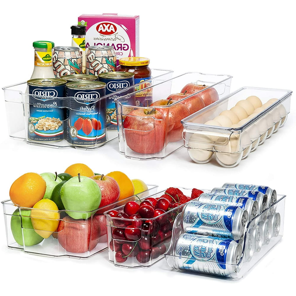 clear stackable fridge drawers