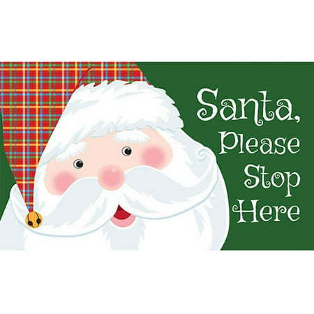 - Santa Please Stop Here Doormat