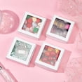thumbnail image 4 of Square Foldable Creative Cardboard Box Gift Box with Window White 11x10.5x3.05cm, 4 of 6