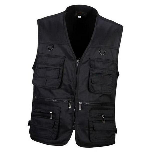 Gilet De Pêche Multi-Poches Maxcatch - Vert Armée, Taille Universelle Réglable, Légèr