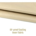thumbnail image 3 of Porch Patio Swing Seat Cover Replacement, 600D Thicken Oxford Waterproof Fabric for Outdoor Garden 2/3 Seater Chair 58.3x19.7x19.7inch(Beige-L), 3 of 7