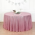 thumbnail image 3 of BalsaCircle 132" Sequin Round Tablecloth Wedding Party Linens Pink, 3 of 9