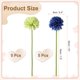 thumbnail image 2 of Uxcell 10 piezas de flores de bola de crisantemo artificial, ramo de flores de crisantemo falso de seda para decoración de hogar, jardín, boda y fiesta, verde/azul, 2 of 7