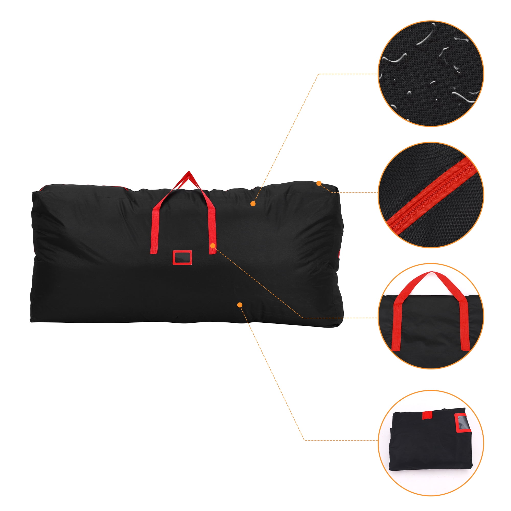 Unique Bargains 1 Pack Clothes Storage Bags Moving Bags Black 65*15*30in