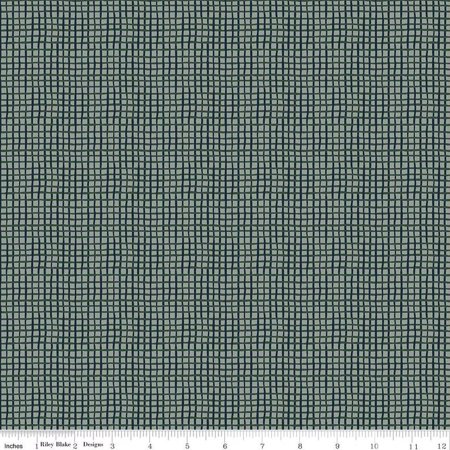 'Round the Mountain Wonky Gingham Dusk Cotton Fabric