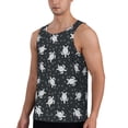 thumbnail image 2 of Haiem Turtle Men Workout Tank Top Gym Bodybuilding Sleeveless Muscle T Shirts Athletic Tank Breathable Workout Shirt-, 2 of 9