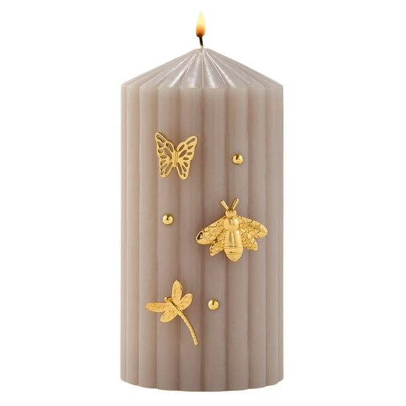 Mainstays Botanical Bug Candle Charms Set for Flute, Pillar and Votive Candles