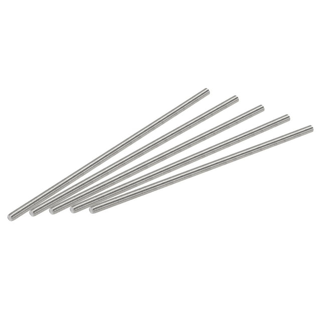 Unique Bargains M3 x 90mm Fully Threaded Rod 304 Stainless Steel Right Hand Threads 5 Pack