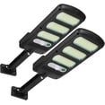thumbnail image 1 of Paquete de 2 luces solares para exteriores, 213 luces LED de seguridad para exteriores con sensor de movimiento, impermeables, 180 luces solares ajustables para pared exterior, jardín, calle, porche Rojo Verde Cocina, Decoración y Otros, 1 of 5