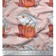 thumbnail image 1 of Soimoi Poly Georgette Fabric Swirls & Floral Artistic Printed Craft Fabric by The Yard 42 Inch Wide, 1 of 3