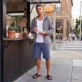 thumbnail image 6 of Boyscolos Athletic Shorts for Men Quick Dry Drawstring Breathable Biker Short Workout Summer Gym Pants with Zipper Pockets Blue M, 6 of 8