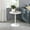 White Marble, variant on Circa 17.5" Round End Table with White Marble Textured Glass Top