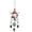 B, variant on Orangide Wind Chimes Metal Birds Painted Iron Garden Decorations Outdoor Yard Art Hanging Ornaments Fall Decor for Patio Tree