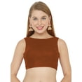thumbnail image 1 of eloria Women's Blouse Tie Up And Backless Top Color: Brown | Size: 32, 1 of 6