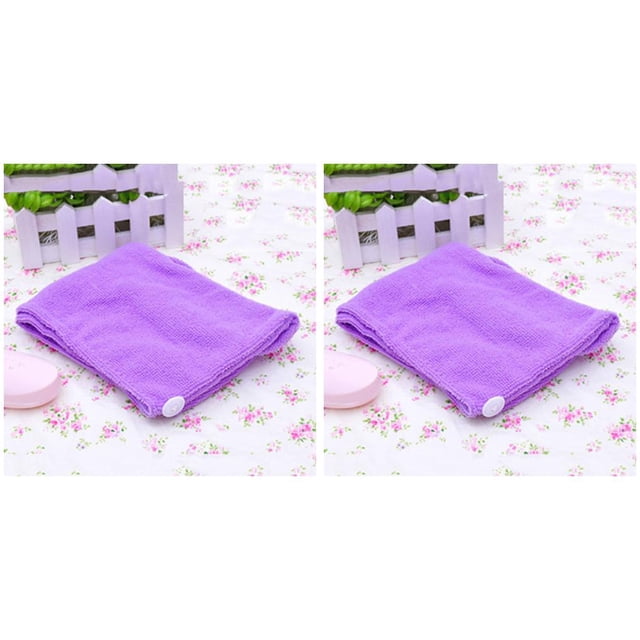 Matsuzay Toalla de pelo de secado rápido superabsorbente para baño de mujer con gorro de secado de pelo de microfibra Simple Type1 NO1 Matsuzay CBP009112
