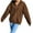 Coffee, variant on Hontri Women's Fashion Hoodies & Sweatshirts Women's Street Long Sleeve Hooded Zipper Solid Color Casual Sweatshirt Blue L