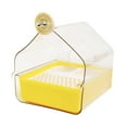 thumbnail image 2 of S SERENABLE Parrot Bathing Box Cage Accessory Accessory for Budgerigar Parakeets Finches Yellow, 2 of 9